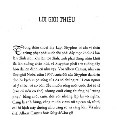 Thần Thoại Sisyphus (Tái Bản 2022)