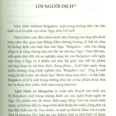 Nghệ Nhân Và Margarita - Mikhail Bulgakov