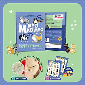 Sách - Méo Mèo Meo - Bí Mật Giao Tiếp Từ Cái Vẫy Đuôi Đến Tiếng Grừ Grừ - Tặng Kèm Thẻ Đeo Mica Cá Nhân Hóa + Bộ Sticker Mèo Dễ Thương