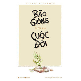 Bão Giông Mới Là Cuộc Đời - Khenpo Sodargye - Tinh Nguyệt Tâm - (bìa mềm)