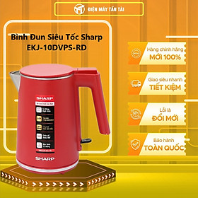 Bình Đun Siêu Tốc Sharp EKJ-10DVPS-RD (1.0 Lít) - Hàng Chính Hãng