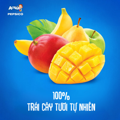 Trái cây nghiền vị táo, lê, chuối và xoài Agusha 90g dành cho bé từ 6 tháng trở lên