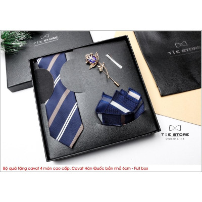 NHIỀU MẪU Cavat Bộ Cao Cấp Hàn Quốc 4 món Phụ Kiện - Full box kèm túi xách