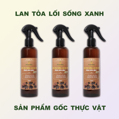LBT1 Combo 3 nước tắm tượng, lau bàn thờ Tinh dầu Quế 250ml Gốc Thực Vật Peace Mass