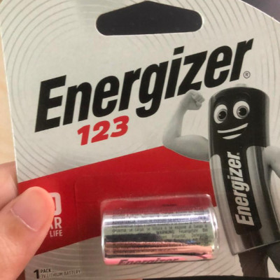 Pin CR123 Energizer Lithium 3V dùng cho máy ảnh (vỉ 1 viên) - Hàng chính hãng