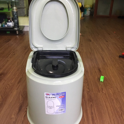 Bồn cầu, bô vệ sinh di động cho người già, người ốm nhựa songlong