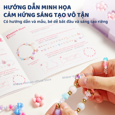Vòng cổ vòng tay cho bé gái kèm charm lắc tay DIY Mideer Charm Bracelet Making Kit