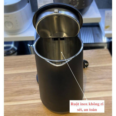 Ấm Điện Siêu Tốc Thông Minh Elegant HOT-W20A, Hiển Thị Led, Tuỳ Chọn 4 Mức Nhiệt, Dung Tích 1.7 Lít, Công Nghệ Đức - Hàng chính hãng