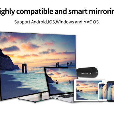 MiraScreen K6 - HDMI Không Dây - Thiết Bị HDMI Không Dây Mirascreen Kết Nối Điện Thoại,Máy Tính, Tivi Chất Lượng 4K Đạt Chuẩn Hiện Đại Đảm Bảo Chất Lượng Truyền Tải Luôn Ổn Định Và Nhanh Chóng - Phá Bỏ Mọi Giới Hạn Công Nghệ - Hàng Chính Hãng
