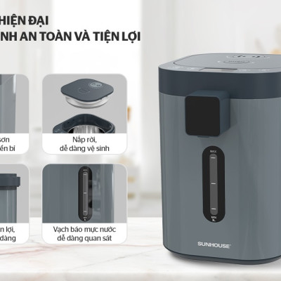 Bình Thủy Điện 3.2L SUNHOUSE SHD1440 - Hàng Chính Hãng