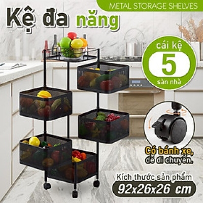 Kệ Đa Năng Kệ thép Carbon 2858,Kệ nhà bếp, Kệ đa năng Cao Cấp Kệ Để Đồ Nặng Siêu Gọn Cho Nhà Bếp