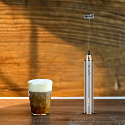 Máy đánh bọt cầm tay KHÔNG DÂY SOKANY SK02018 đa năng 2in 1, đánh trứng, tạo bọt, có sạc USB tiện lợi - HÀNG CHÍNH HÃNG