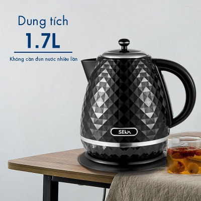 Ấm Siêu Tốc 1.7L Vân Đá SEKA SK2819S - Hàng Chính Hãng