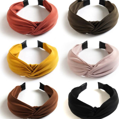 Bờm cài tóc bản to 1 mầu sang trọng mẫu mới thanh lịch - BN96.8 Xanh coban đậm