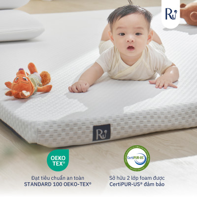 Nệm Cuộn Trải Sàn Cao Cấp (Foam Topper) Ru9 - Thoải Mái Mọi Nơi | Lớp Foam Nâng Đỡ | 7 Kích Thước | 30 Ngày 1 Đổi 1