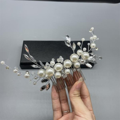 Ốp cài tóc hạt trai đính đá mẫu mới