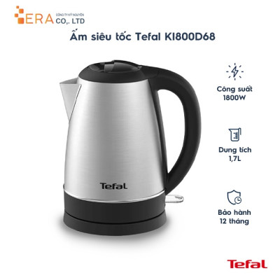 Bình đun siêu tốc 1.7L Tefal KI800D68 - 1800 W - Hàng chính hãng