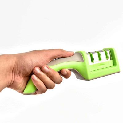 Dụng Cụ Mài Dao Kéo 3 Rãnh Giúp Mài Sắc Bén Mọi Loại Dao Kéo