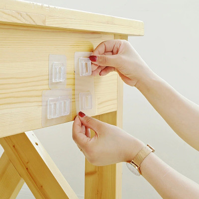 Combo 10 cặp kẹp dán tường thông minh - Không cần khoan lỗ, đục tường- Chịu lực lên đến 3Kg