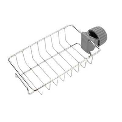 Giá Inox Gắn Vòi Nước Cho Khu Bếp Hiện Đại Cao Cấp, Giá Để Đồ Như Giẻ Rửa Bát, Chén Đĩa và Miếng Cọ Nồi, Xoong. Taky Home 4008