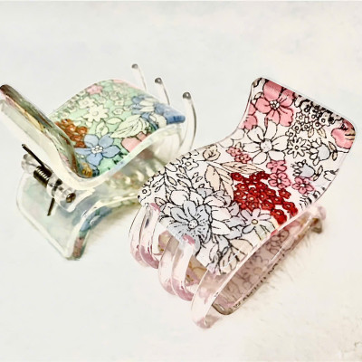 Kẹp tóc càng cua 2 lớp kim tuyến xịn - Kẹp tóc thời trang Hàn Quốc cao cấp