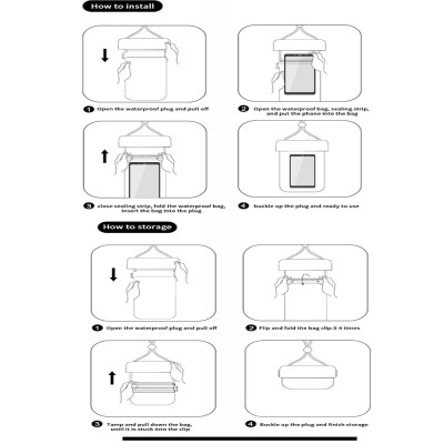 Túi chống nước waterproof cao cấp cho điện thoại 6.9 inch trở xuống chuẩn chống nước IPx8 hiệu WIWU Aqua không ảnh hưởng chất lượng ảnh chụp quay video - hàng nhập khẩu