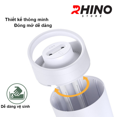 Máy phun sương tạo ẩm tinh dầu cỡ lớn Rhino H806 3000ml, 2 lõi phun, dung tích lớn cho không gian rộng - Hàng chính hãng