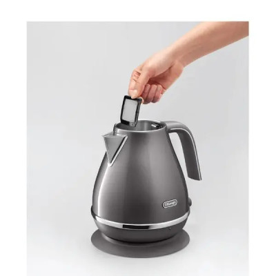 [Hàng chính hãng] Ấm đun nước siêu tốc DeLonghi Icona Metallics KBOT2001 (BG/ GY)