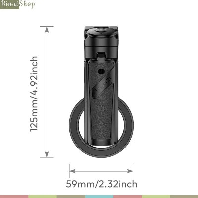 Ulanzi JJ03 - Tripod Đa Năng 3 Trong 1, Vòng Nam Châm MagSafe, Bluetooth Remote Và Xoay 360 Độ Cho Điện Thoại - Hàng chính hãng