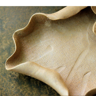 Đĩa đốt trầm đắp sen nổi nghệ thuật Vintage