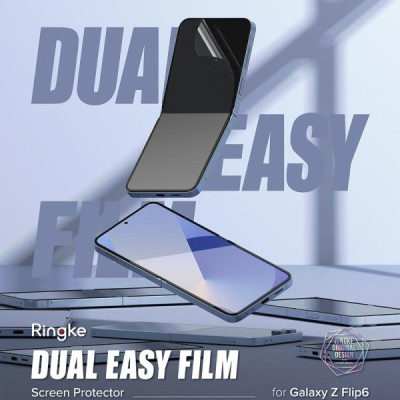 Combo 2 Miếng Dán màn hình RINGKE Dual Easy Film cho Samsung Galaxy Z Flip 6_ Hàng chính hãng