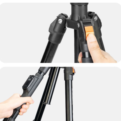 Tripod Yunteng VCT-180 - Chân Đế Máy Ảnh, Điện Thoại Cao Cấp, Gọn Nhẹ, Kèm Remote Điều Khiển Từ Xa - Hàng chính hãng
