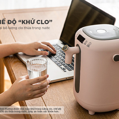 Bình Thủy Điện, Bình Giữ Nhiệt Thông Minh BEAR KE-B30V1 Khử Clo Dung Tích 3L Công Suất 1350 W - Hàng Chính Hãng