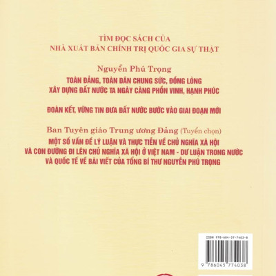 Sách - Một số vấn đề lý luận và thực tiễn về chủ nghĩa xã hội và con đường đi lên chủ nghĩa xã hội ở Việt Nam