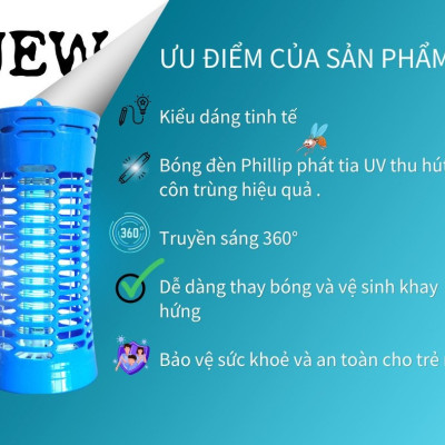 Đèn diệt côn trùng, đèn diệt muỗi gia đình Đại Sinh DS-D6N