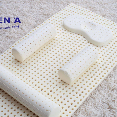 { TẶNG GỐI } Nệm Cao Su Em Bé Liên Á Bambino - Cao 2cm - Đệm Cũi Em Bé Cao Su Thiên Nhiên 100%