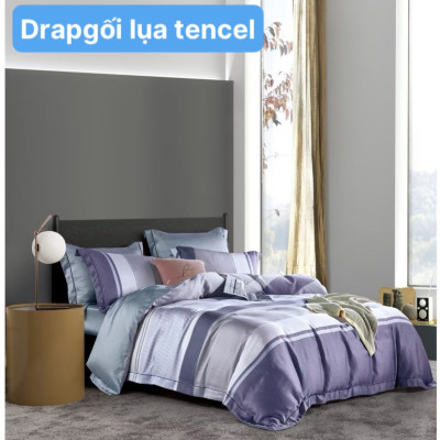  Bộ drap gối Tencel vải Hàn Quốc , đỉnh cao mát , mềm mại { drap và 3 áo gối}
