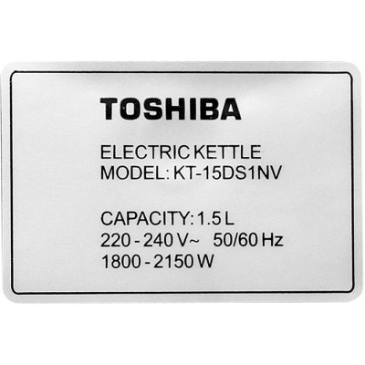 Bình Đun Siêu Tốc Toshiba KT-15DS1NV (1.5L) - Hàng Chính Hãng