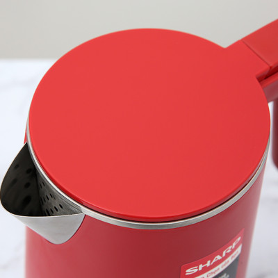 Bình đun siêu tốc Sharp 1 lít EKJ-10DVPS (BK/RD) - Công suất 1500W - Hàng chính hãng