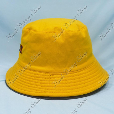 Nón bucket thêu chữ D chữ nổi mũ tai bèo vành nhỏ mũ bucket đội được 2 mặt thời trang