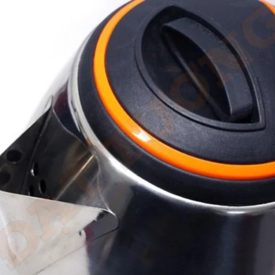 Ấm siêu tốc quai đen 1,8 Lít Đạt Tường – ST-02  - Trắng Inox