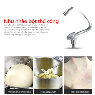 Máy trộn bột, đánh trứng 10 lít cao cấp nhãn hiệu DSP KM3032 Công suất 1500W, Dung tích 10 lít - Bảo Hành Chính Hãng 12 Tháng