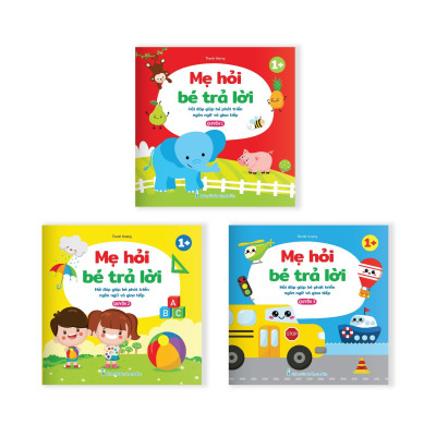 Sách - Mẹ Hỏi Bé Trả Lời - Hỏi Đáp Giúp Bé Phát Triển Ngôn Ngữ Và Giao Tiếp, Rèn Luyện Trí Thông Minh Dành Cho Bé 0-6 Tuổi