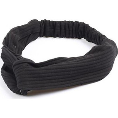 Băng Đô Vải Cài Tóc Thun Màu Đen