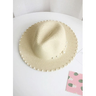 Nón mũ cao bồi rộng vành nam nữ phối ngọc trai nhân tạo chất liệu cói thoáng mát  #nonrongvanh #murongvanh #noncoi #mucoi #nondibien #mudibien #nonchongnanh #muchongnang #nondep #mudep #nonthotrang #muthoitrang dona24100101