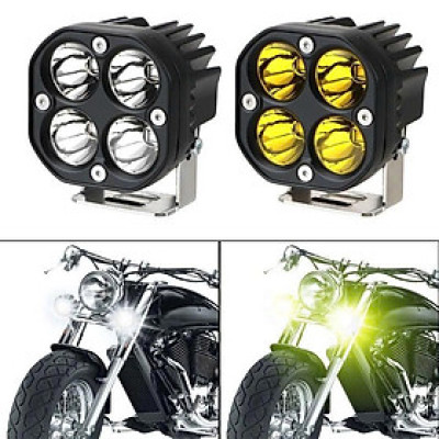 Đèn Trợ Sáng L4x Ztun: 4 Tim LED - Vỏ Hợp Kim Chống Nước, Ánh Sáng Sáng Rực Rỡ Cho Xe Máy và Ô Tô Đẳng Cấp