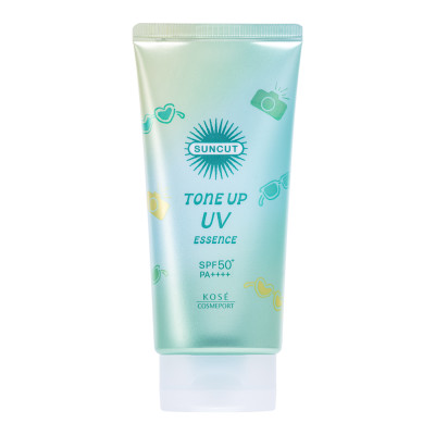 Kem Chống Nắng Nâng Tone Kose Suncut Tone Up Uv Essence Gn Spf50+ Pa++++ 80G ( Màu Xanh Mint )