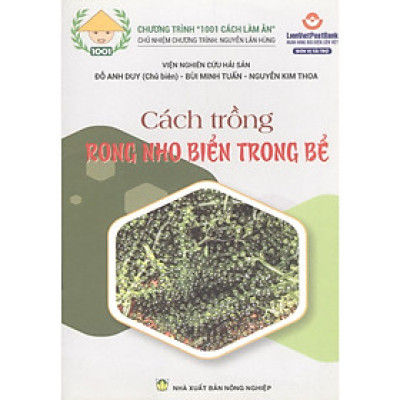 Sách - Cách Trồng Rong Nho Biển Trong Bể - NXB Nông Nghiệp