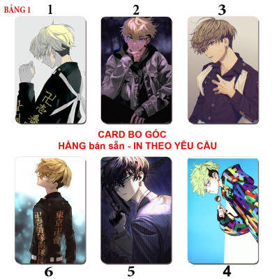 Card bo góc Chifyu Matsuno Tokyo Revenger/ Thẻ card chifuyu matsuno anime Tokyo Revenger