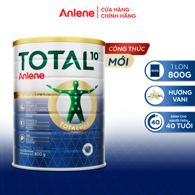 Combo 3 TPBS Anlene TOTAL 10 lon 800g tặng máy vắt cam